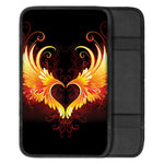 Fire Angel Wings Print Car Center Console Cover