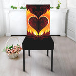 Fire Angel Wings Print Dining Chair Slipcover