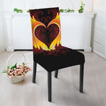 Fire Angel Wings Print Dining Chair Slipcover