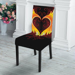 Fire Angel Wings Print Dining Chair Slipcover