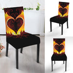 Fire Angel Wings Print Dining Chair Slipcover