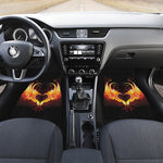 Fire Angel Wings Print Front and Back Car Floor Mats