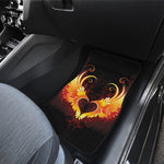 Fire Angel Wings Print Front and Back Car Floor Mats
