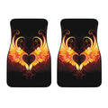Fire Angel Wings Print Front Car Floor Mats