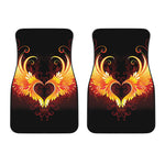 Fire Angel Wings Print Front Car Floor Mats