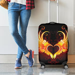 Fire Angel Wings Print Luggage Cover