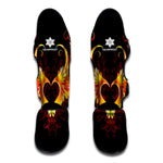 Fire Angel Wings Print Muay Thai Shin Guard