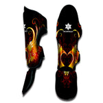 Fire Angel Wings Print Muay Thai Shin Guard