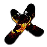 Fire Angel Wings Print Muay Thai Shin Guard