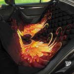 Fire Angel Wings Print Pet Car Back Seat Cover