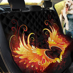 Fire Angel Wings Print Pet Car Back Seat Cover