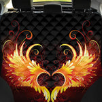 Fire Angel Wings Print Pet Car Back Seat Cover