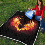 Fire Angel Wings Print Quilt
