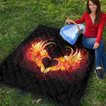 Fire Angel Wings Print Quilt