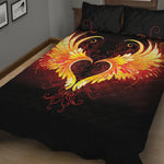 Fire Angel Wings Print Quilt Bed Set
