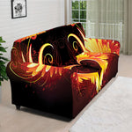 Fire Angel Wings Print Sofa Cover