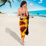 Fire Celtic Knot Print Beach Sarong Wrap