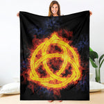 Fire Celtic Knot Print Blanket