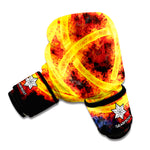 Fire Celtic Knot Print Boxing Gloves