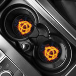 Fire Celtic Knot Print Car Coasters