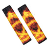 Fire Celtic Knot Print Car Seat Belt Covers