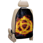 Fire Celtic Knot Print Car Seat Organizers