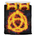 Fire Celtic Knot Print Duvet Cover Bedding Set