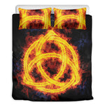 Fire Celtic Knot Print Duvet Cover Bedding Set