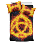 Fire Celtic Knot Print Duvet Cover Bedding Set