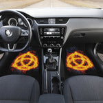 Fire Celtic Knot Print Front and Back Car Floor Mats