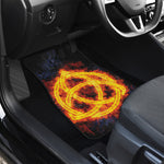 Fire Celtic Knot Print Front and Back Car Floor Mats