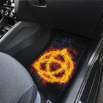 Fire Celtic Knot Print Front and Back Car Floor Mats