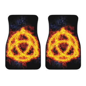 Fire Celtic Knot Print Front Car Floor Mats