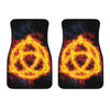 Fire Celtic Knot Print Front Car Floor Mats