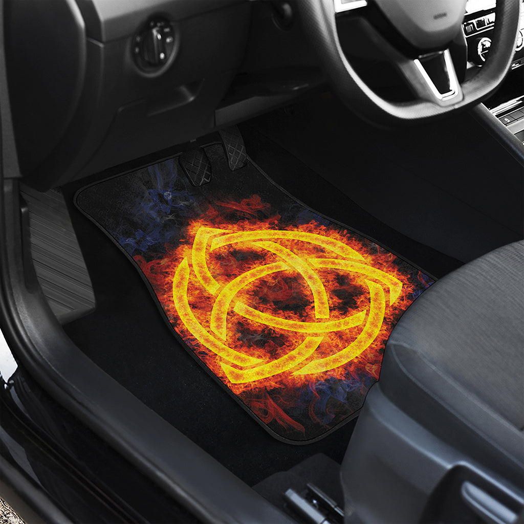 Fire Celtic Knot Print Front Car Floor Mats