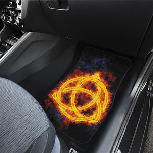 Fire Celtic Knot Print Front Car Floor Mats