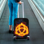Fire Celtic Knot Print Luggage Cover