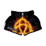 Fire Celtic Knot Print Muay Thai Boxing Shorts