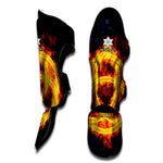 Fire Celtic Knot Print Muay Thai Shin Guard