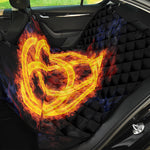 Fire Celtic Knot Print Pet Car Back Seat Cover