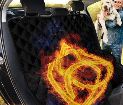 Fire Celtic Knot Print Pet Car Back Seat Cover