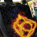 Fire Celtic Knot Print Pet Car Back Seat Cover