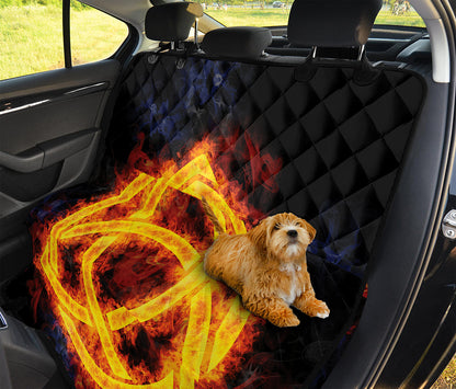 Fire Celtic Knot Print Pet Car Back Seat Cover
