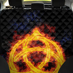 Fire Celtic Knot Print Pet Car Back Seat Cover