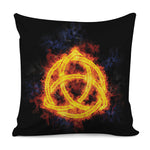 Fire Celtic Knot Print Pillow Cover