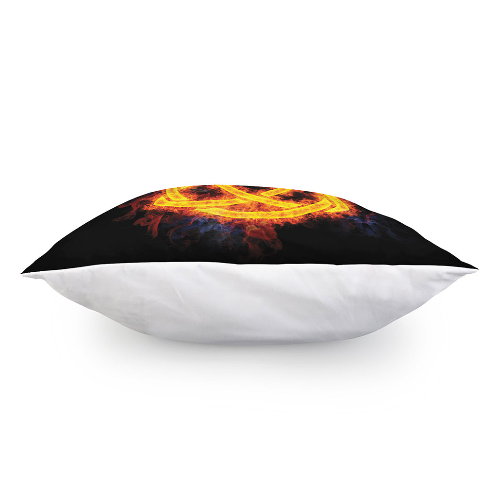 Fire Celtic Knot Print Pillow Cover