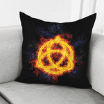 Fire Celtic Knot Print Pillow Cover