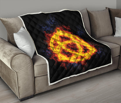 Fire Celtic Knot Print Quilt
