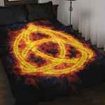 Fire Celtic Knot Print Quilt Bed Set