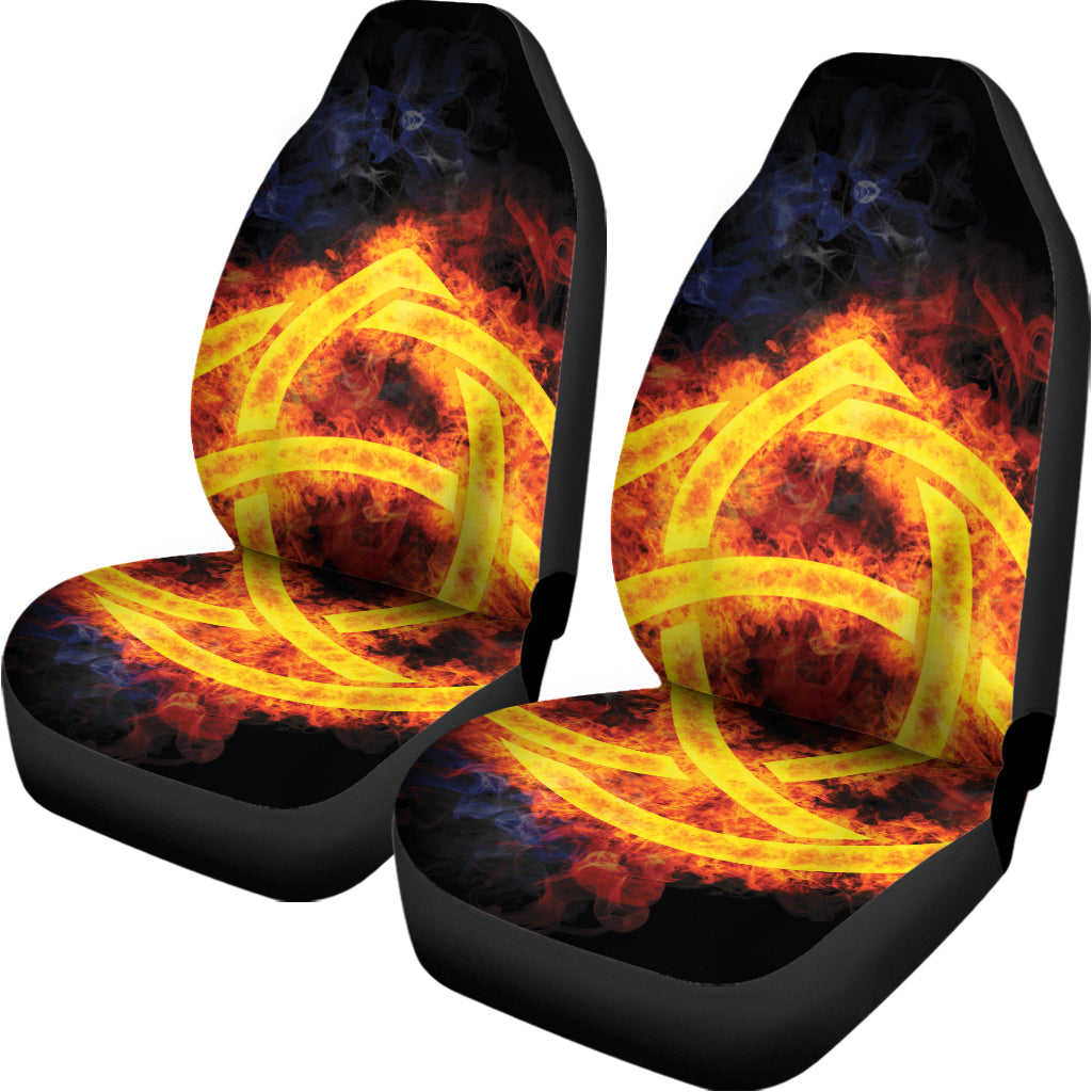 Fire Celtic Knot Print Universal Fit Car Seat Covers